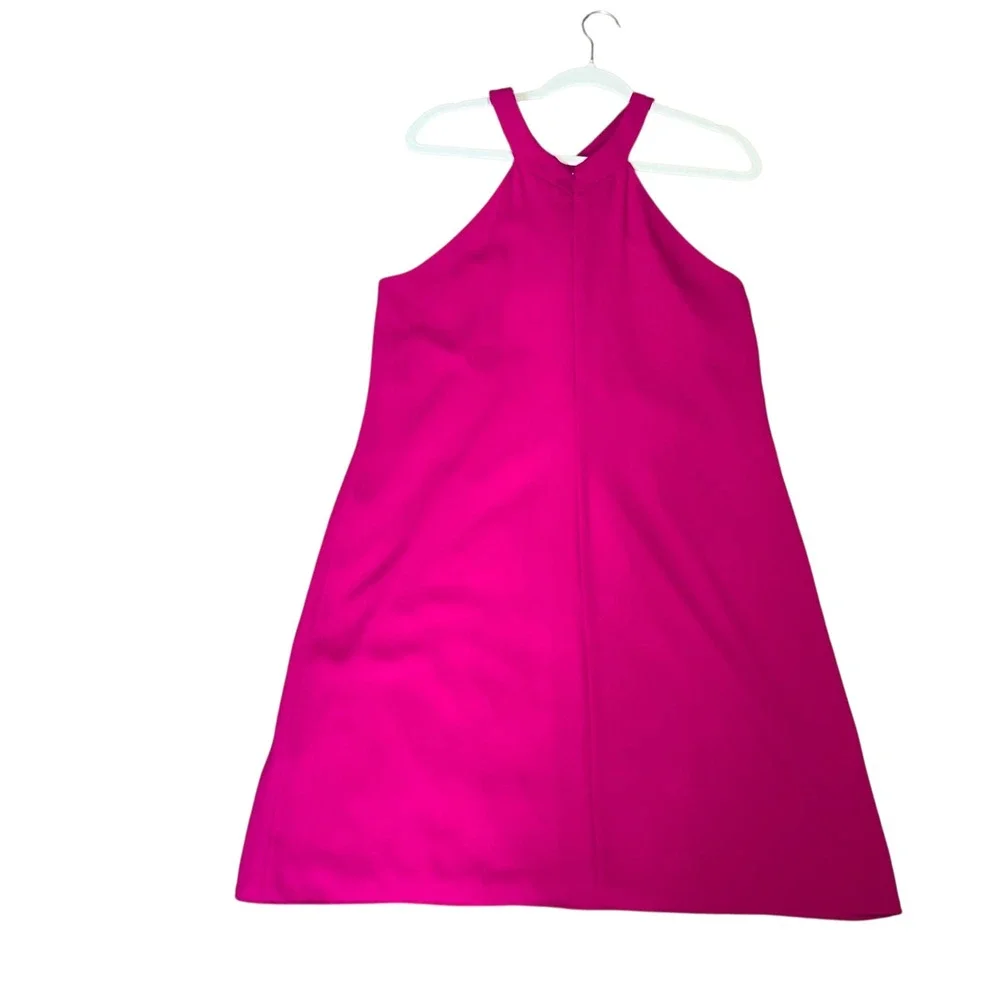 Katherine Kelly Pink Halter Dress Sleeveless Party Cocktail Size 12 - Picture 3 of 10